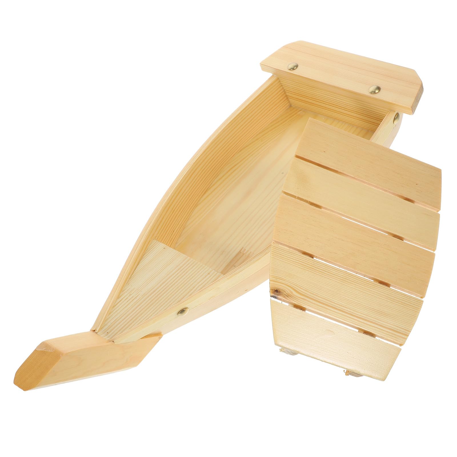 Bateau Sushi en Bois, Plat Japonerie pour Service de Sushi et Rangement