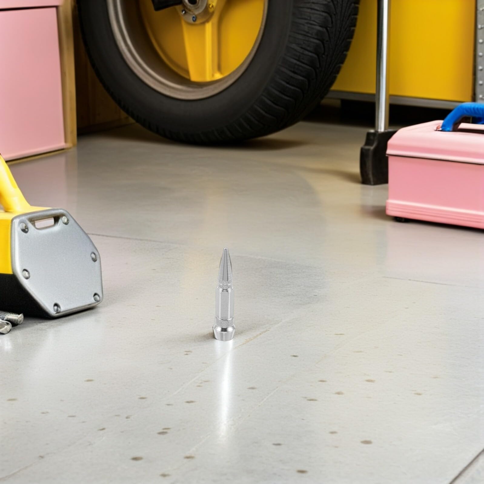 40 Stück Ventilkappen für Autoreifen Schraubverschluss Silberne Aluminiumlegierung Staubdichte Schutzkappen Korrosionsbeständig Passend für Pkw LKW Motorrad Fahrrad