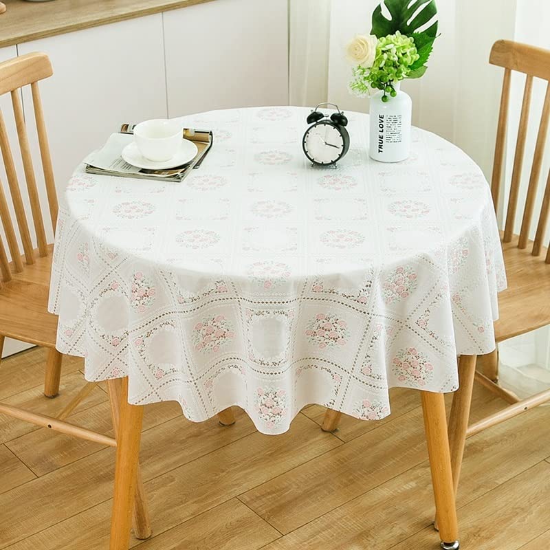 Nappe ronde en plastique Konsilsa style Europe design raffiné Color J 70 cm