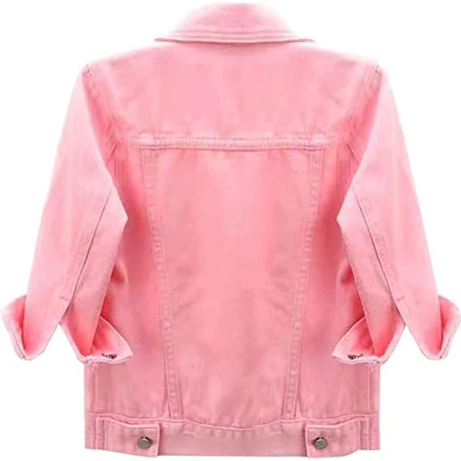 Giacca di jeans a maniche corte da donna Giacca di jeans corta con risvolto casual Capispalla casual a coste