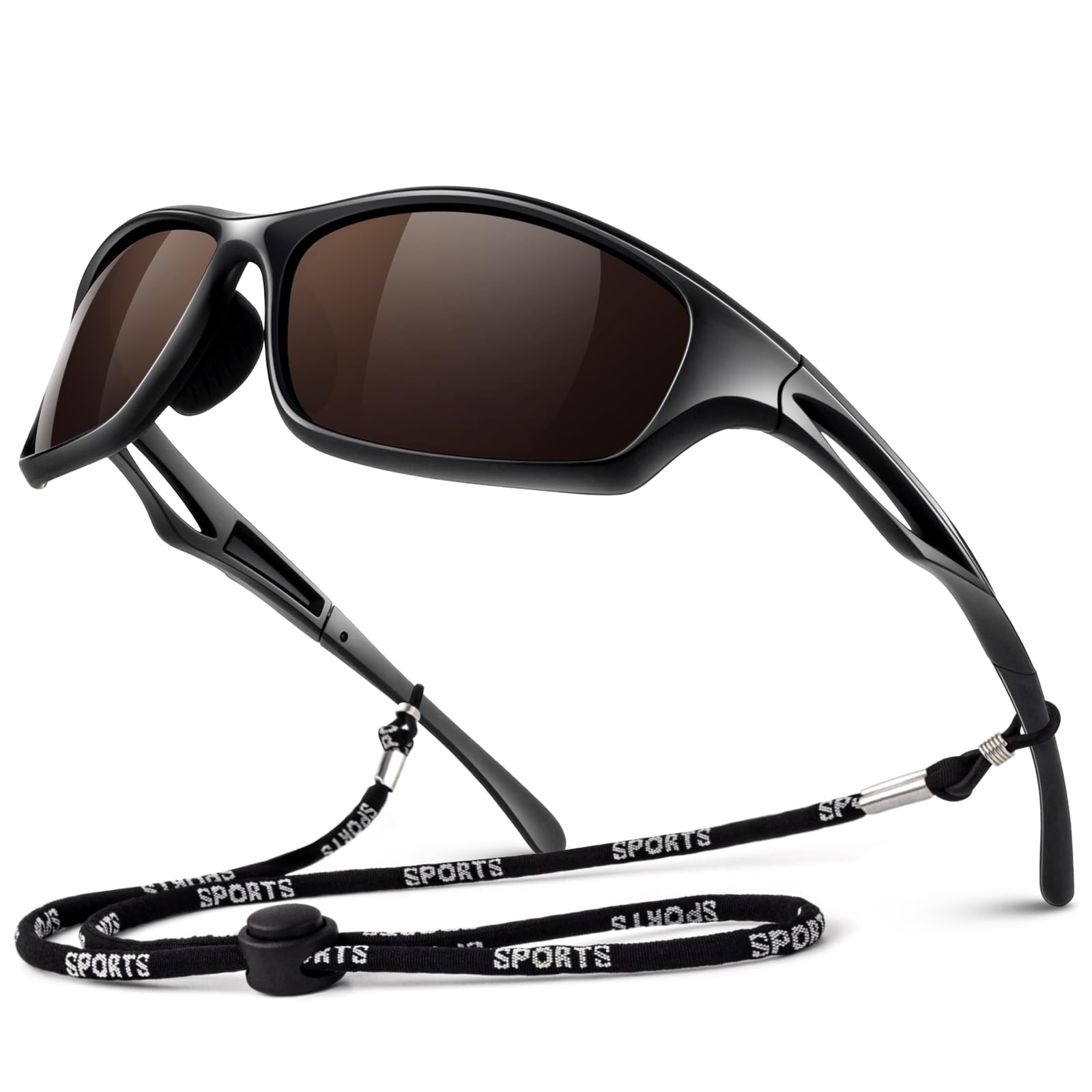 LINVO Sonnenbrille Herren Polarisiert Verspiegelt Sportbrille Autofahren Angeln Fahrradbrille mit 100% UV400 Schutz Cat 3 CE