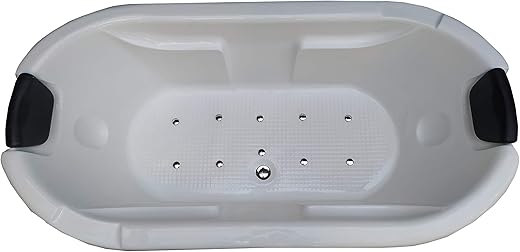 MADONNA Intimate 6 Feet Drop-in Acrylic Bath Tub with Bubble Bath – White