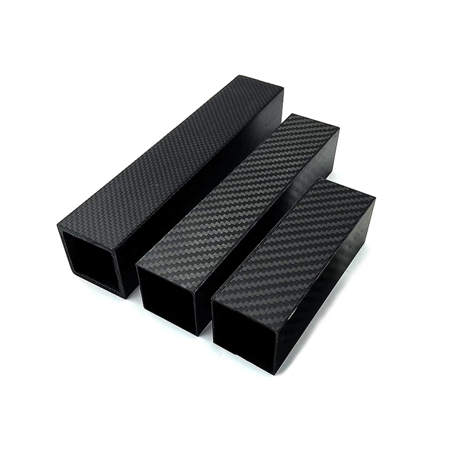 4Pcs Length 248mm OD8mm 10mm 15mm18mm 20mm 22mm 25mm 30mm 35mm 40mm Matte Surface 3K High Strength Carbon Fiber Square Tube 3K Carbon Fiber Square(18x18x16mm Plain)
