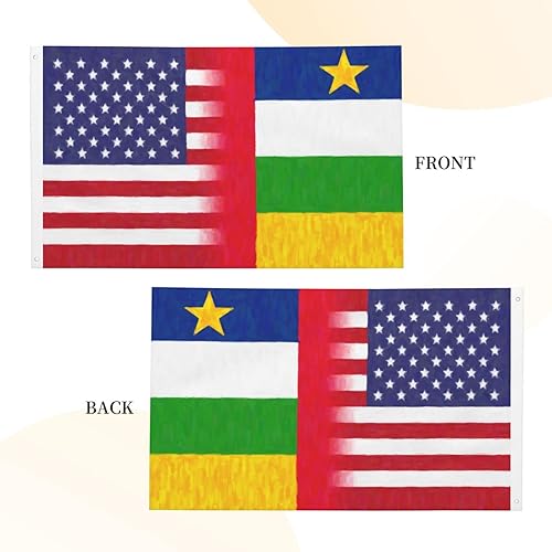 Miniatura 5 de Central African Republic America Flag Oil Painted 3X5 Ft Flag Double Sided Decor Banner Garden Flag for Outside Room Indoor
