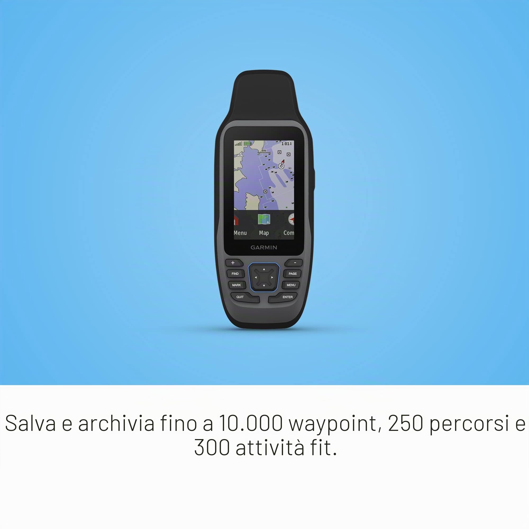 Garmin GPSMAP 79sc, GPS marino palmare precaricato con BlueChart g3 costieri cartografici, design robusto e galleggia in acqua