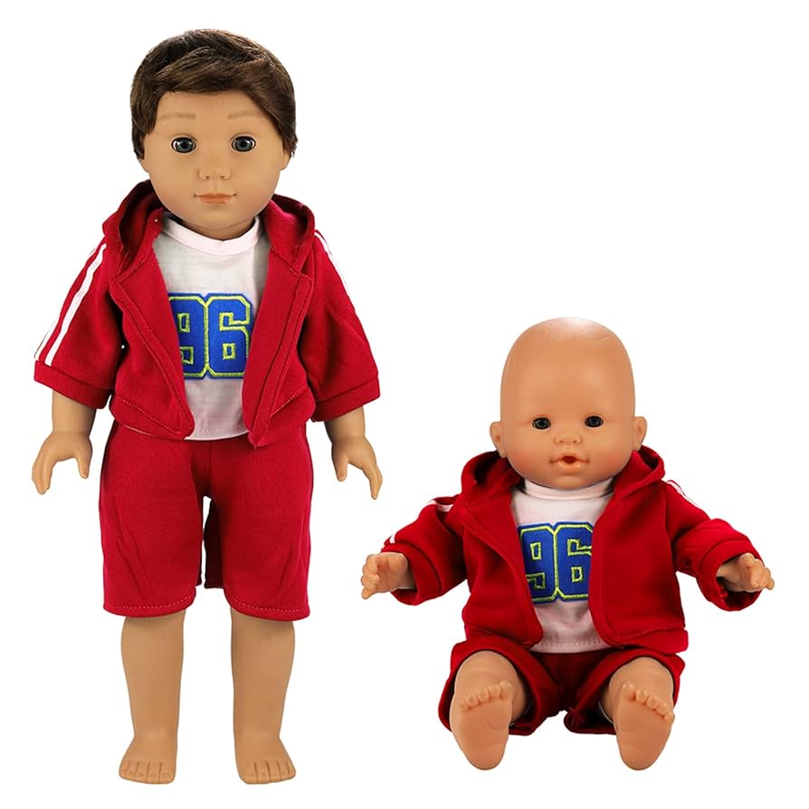 Amazon.com: BARWA Boy Doll Clothes 6 Sets Doll Clothes Daily