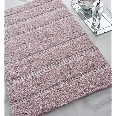 Catherine Lansfield Blush Sparkle Bath Mat Cover