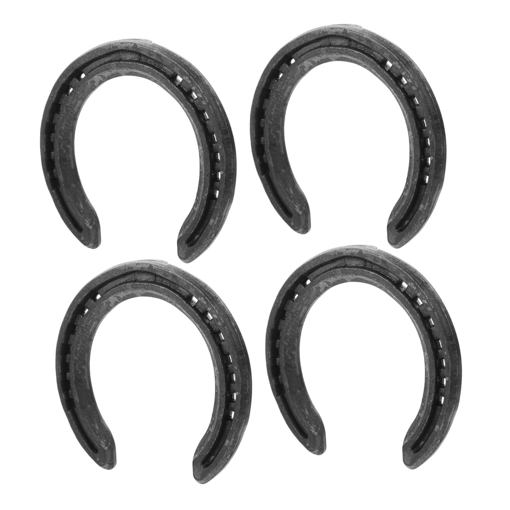 Ferri di Cavallo per Zoccolo in Ferro Nero 4 Pezzi