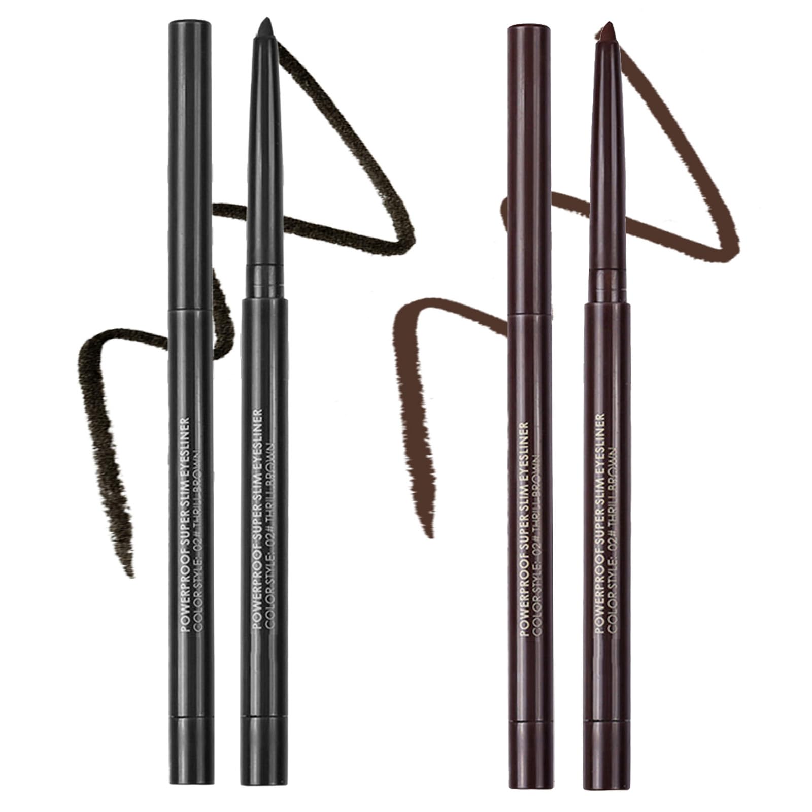 Powerproof Super Slim Gel Eyeliner Pencils with Fine Tip