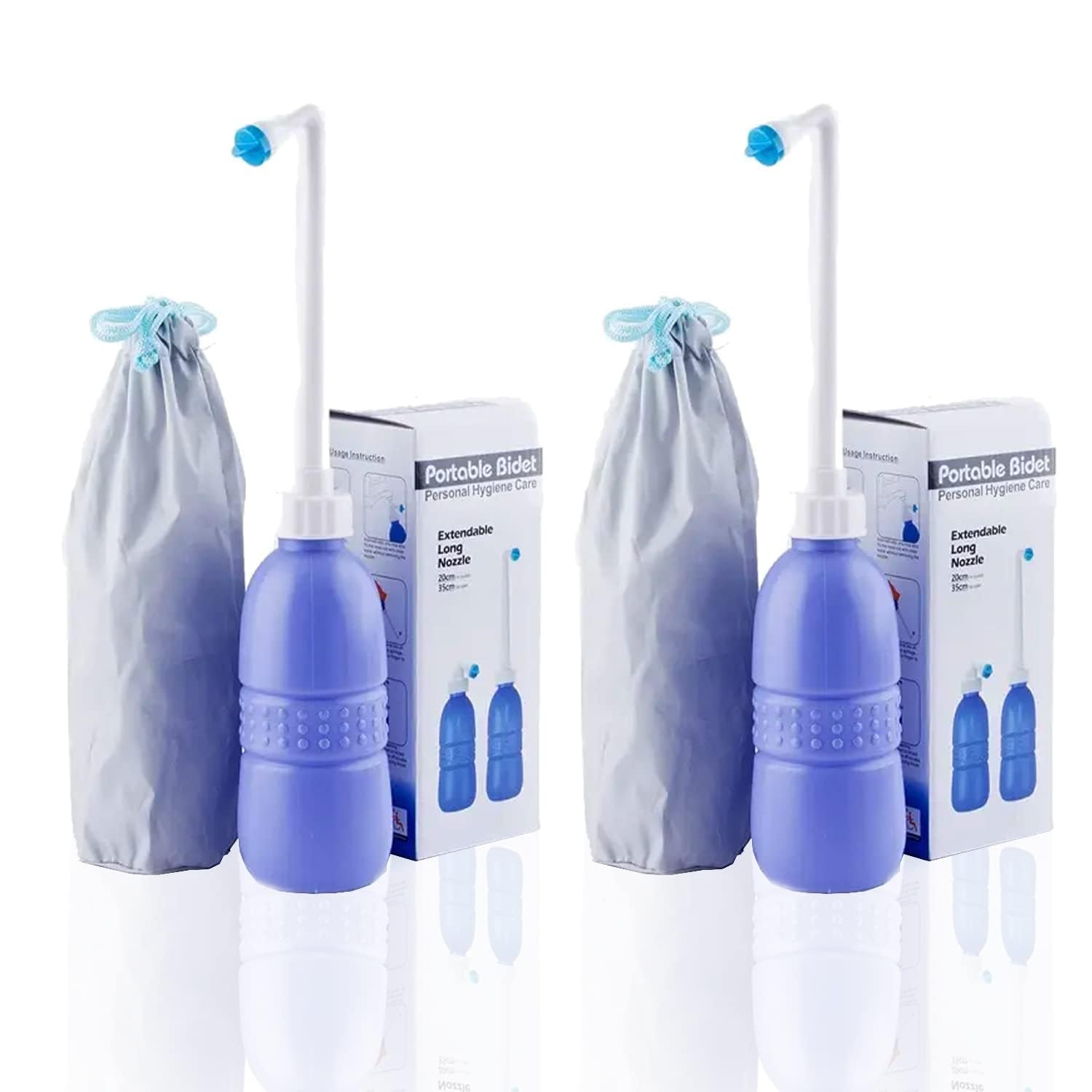 Genr 2 Pcs 650 ml Large Portable shattaf Bidet Bottle Handheld Travel Toilet shataf Hand Spray for Toilet Biddet spray for Traveling easy to carry