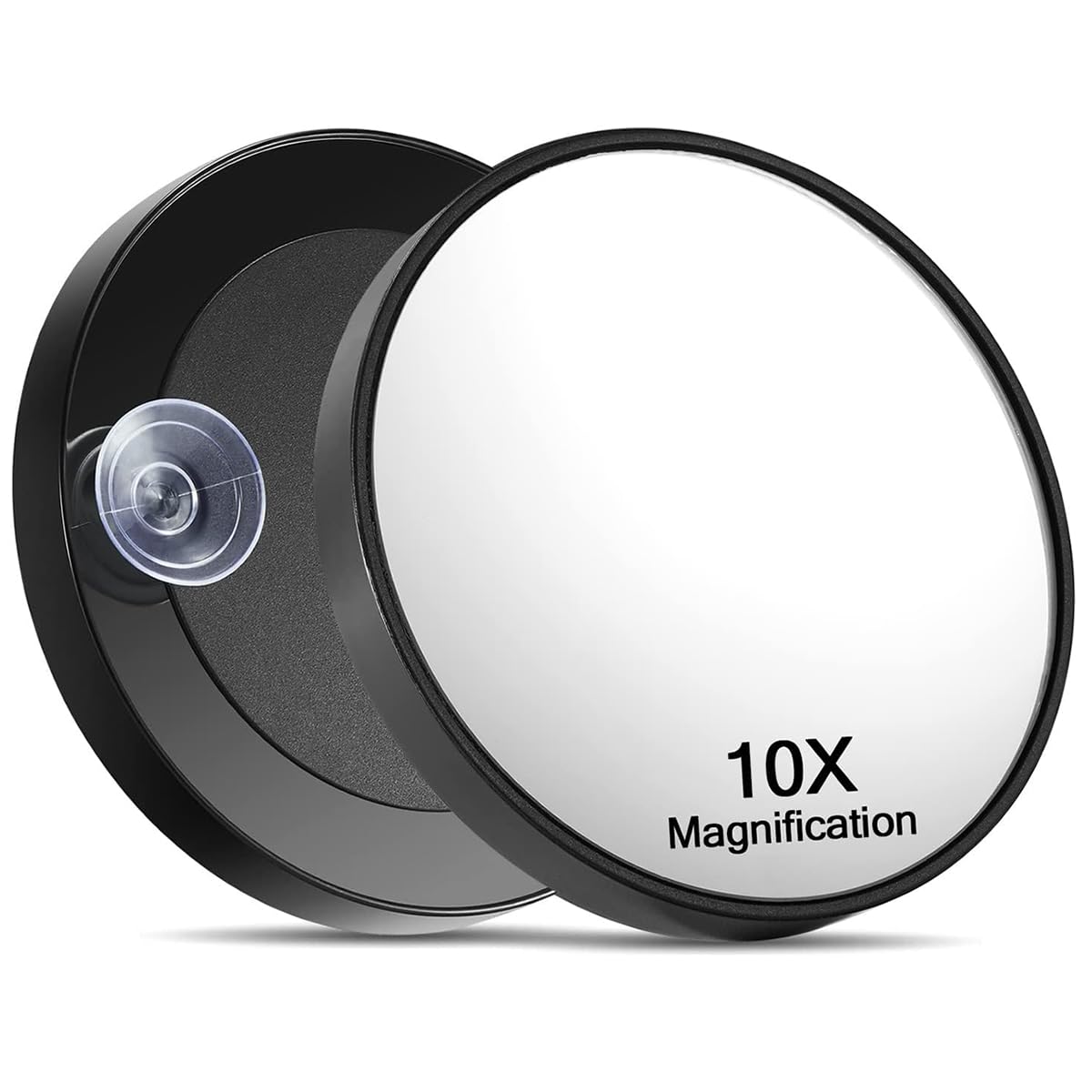 Deco Life Deco Life® 10X Magnifying Mirror With 2 Suction Cups 8.6Cm Magnified Makeup Mirror Suction Magnified Mirror Perfect For Makeup, Grooming & Skincare Compact Vanity Mirror