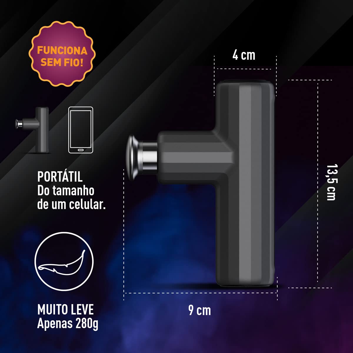 Massageador Elétrico Pistola Mini Deep Therapy – Relaxmedic Cor:Cinza em promoção! Veja a oferta e mais achadinhos de Corpo 4 Hoje é o melhor dia para comprar Massageador Elétrico Pistola Mini Deep Therapy – Relaxmedic Cor:Cinza com aquele preço maroto! Promoção! Aproveite a oferta! 4