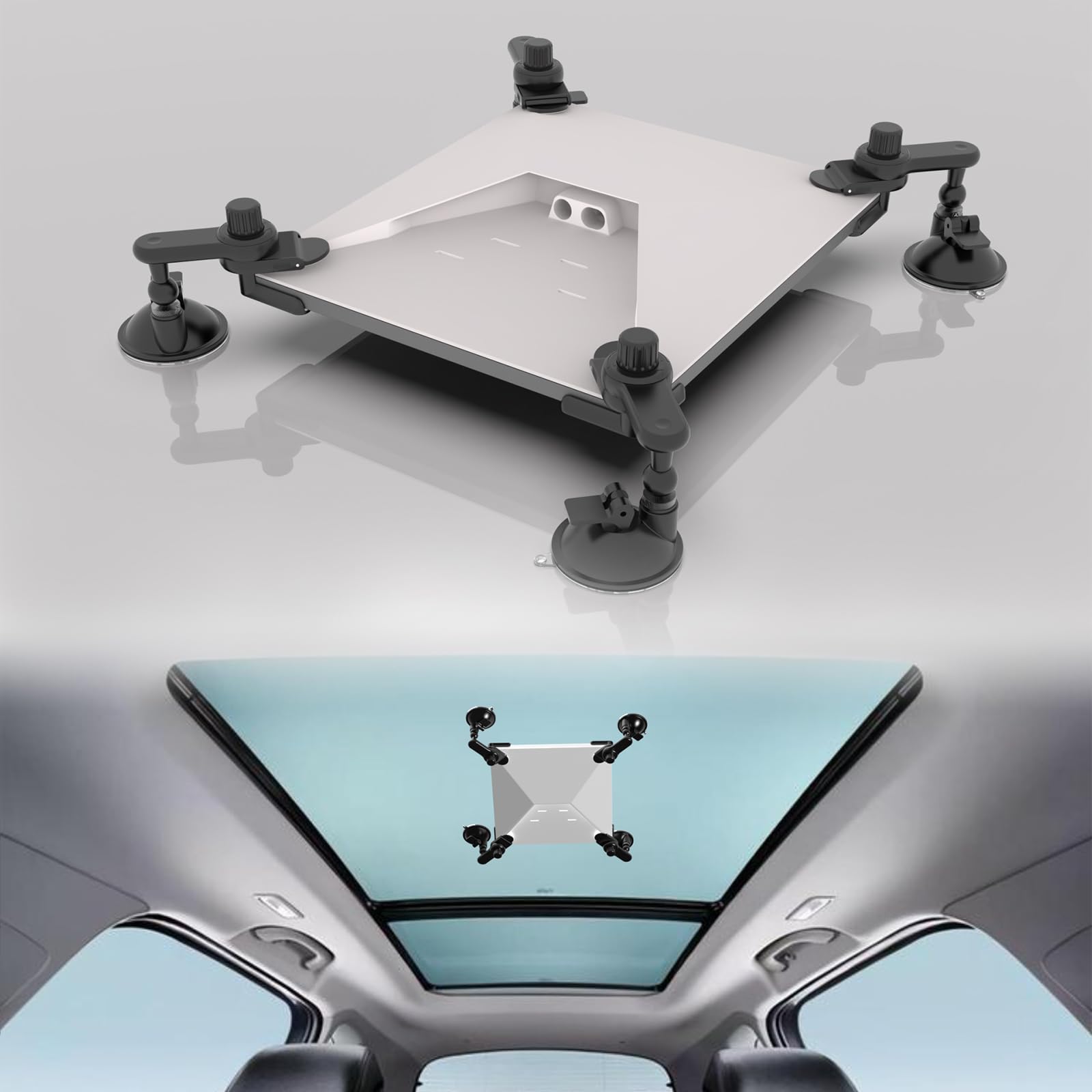 YAJECT Starlink Mini Suction Cup Mount, Sunroof & Rear Window Mount Starlink Mini for Car, RV, Sailing, Airplane