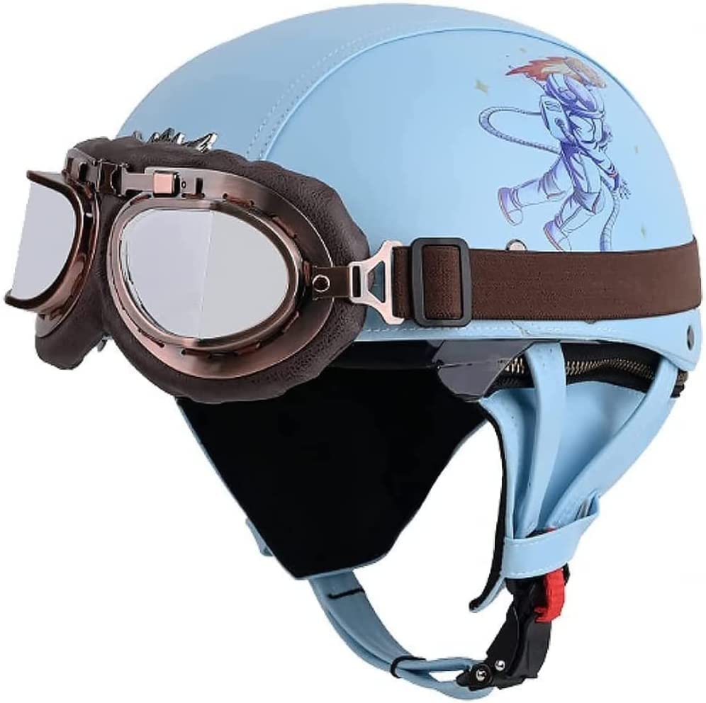 Retro Motorhelm Leer,Motorfiets Halve Helm Dot Goedgekeurd,Duitse Motorhelmen Voor Volwassenen Heren,Voor Cruiser Bromfiets Chopper Jet Scooter ATV 55-62Cm A,M Retro Motorhelm Leer,Motorfiets Halve Helm Dot Goedgekeurd,Duitse Motorhelmen Voor Volwassenen Heren,Voor Cruiser Bromfiets Chopper Jet Scooter ATV 55-62Cm A,M
