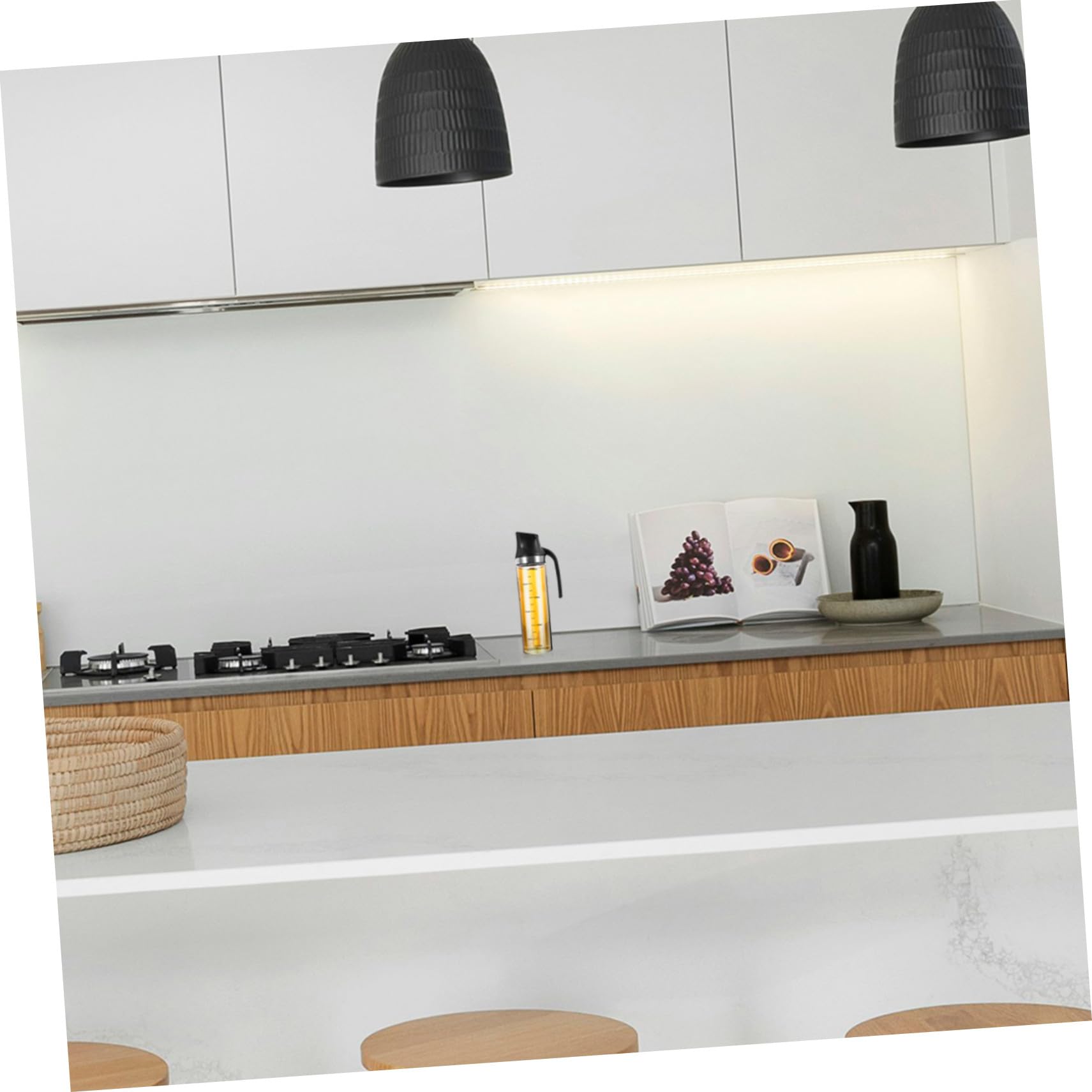 COLLBATH Aceitera de Vidrio con Apertura Automática Dispensador Antigoteo y Escala Botella para Aceite Vinagre y Salsa para Cocina Diseño Antideslizante y Hermético Capacidad Grande para