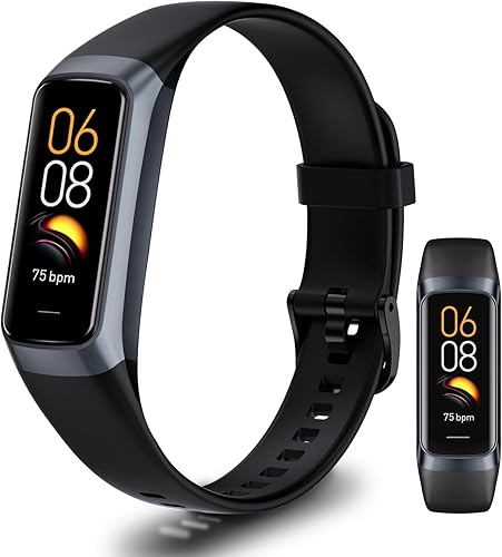 Rastreador de actividad física con oxígeno en sangre, frecuencia cardíaca 247 y seguimiento del sueño, calorías, rastreador de actividad con