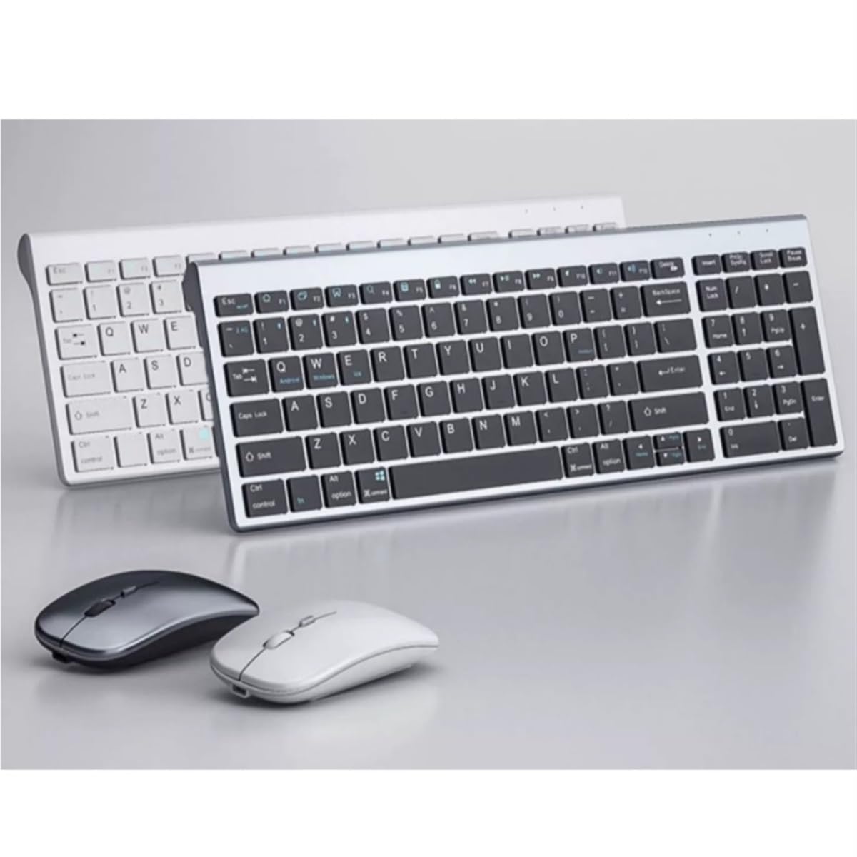 Klawiatura i Mysz do Gier, Zestaw Klawiatury I Myszy O Ergonomicznej Konstrukcji Podłącz I Graj Do Gier Biurowych Wodoszczelna Klawiatura i Mysz(White)