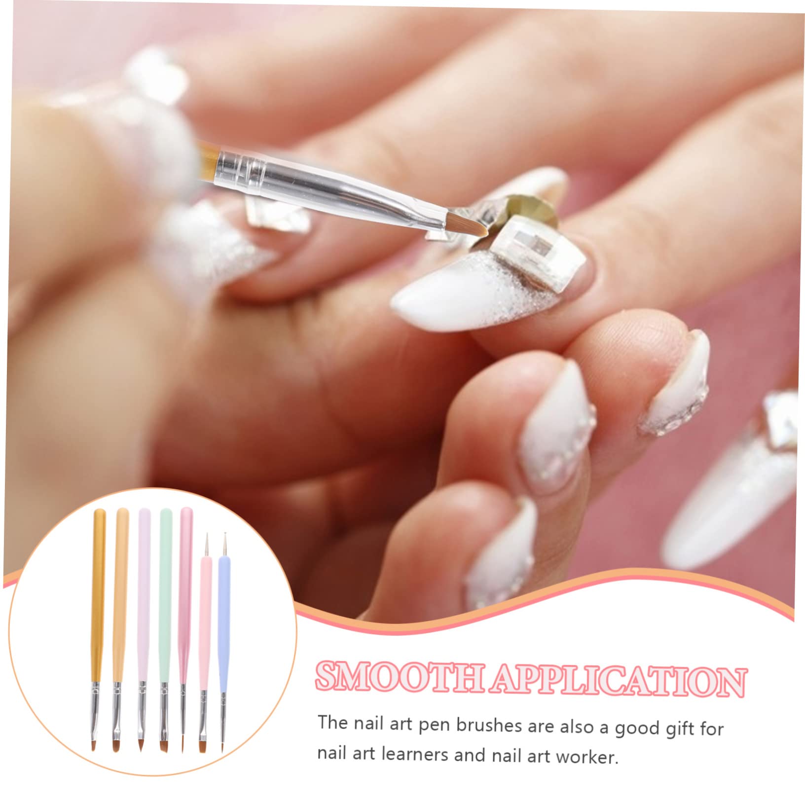 Healeved 21pezzi Pennelli Per Nail Art Di Pennelli Per Manicure Doppia Testa Colori Pastello Strumenti Per Disegno Unghie Per Decorazioni e Creazioni Artistiche Unghiali