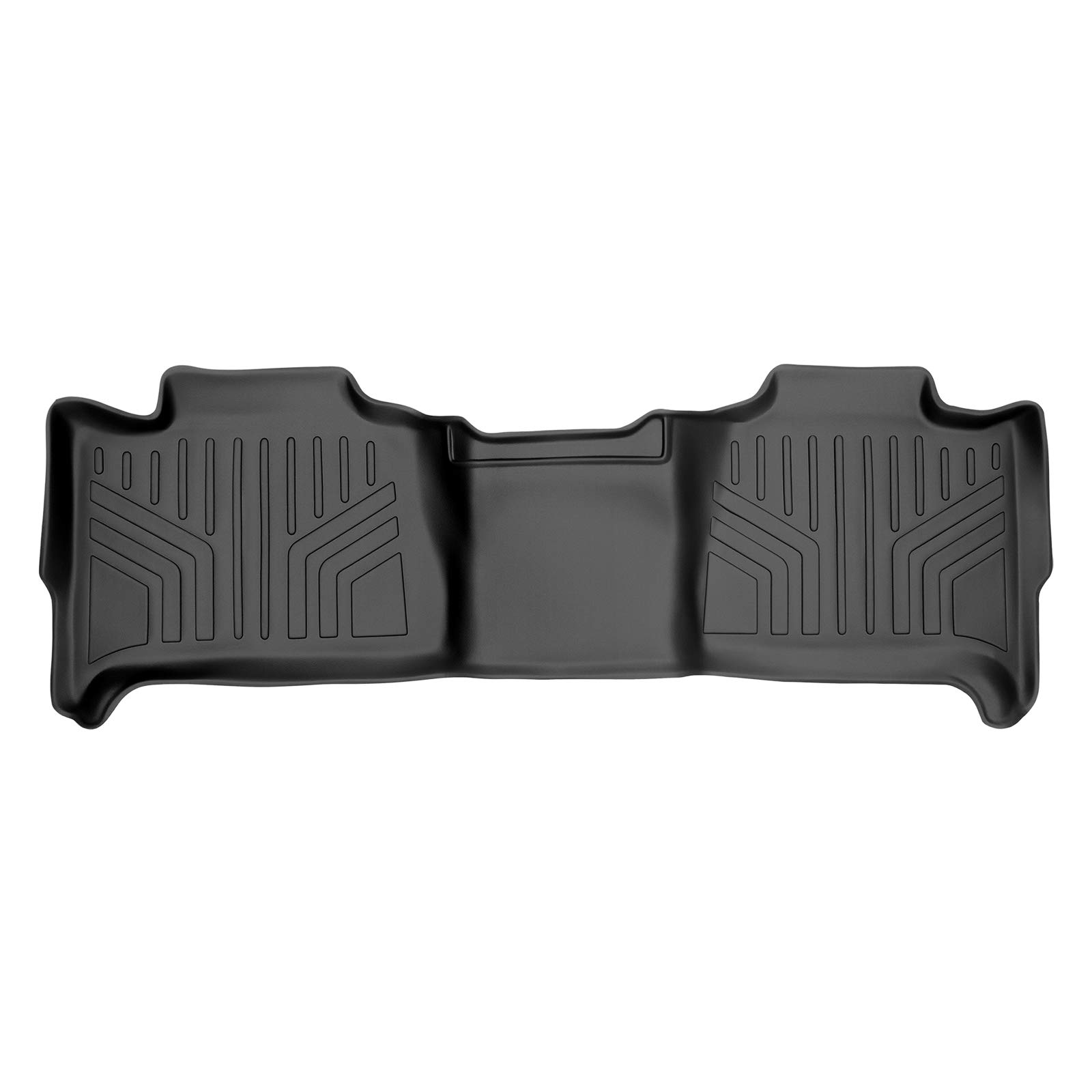 Photo 1 of SMARTLINER Custom Fit Floor Mats 2nd Row Liner Black for 2007-2014 Tahoe/Suburban/Yukon/Denali and XL Models