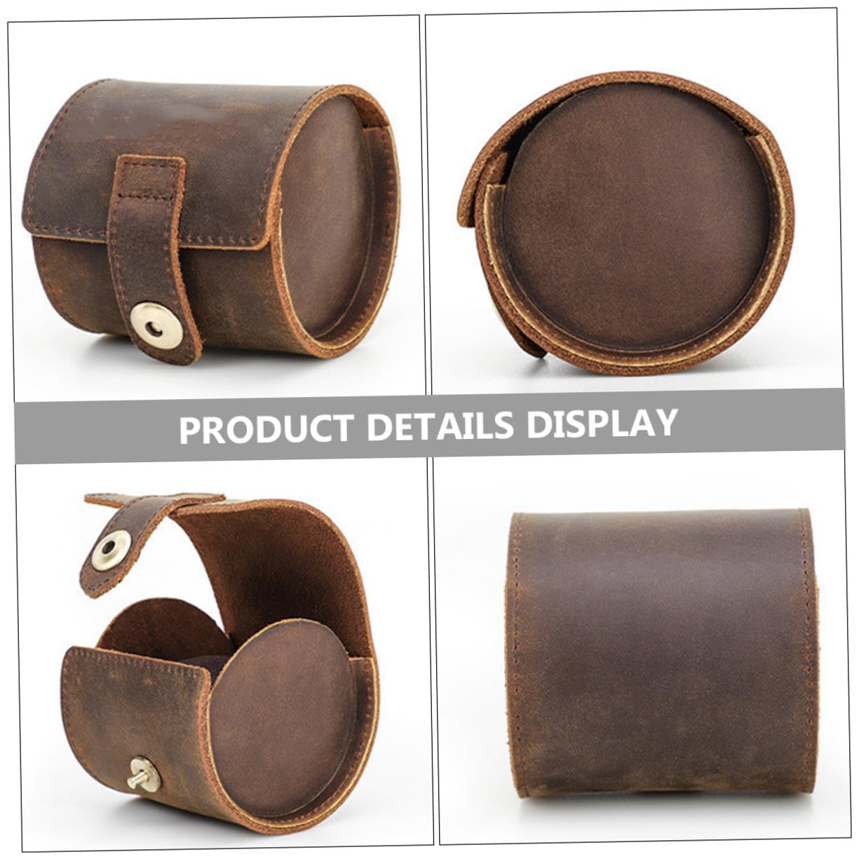 IMIKEYA Estuche para Relojes Estuche de Viaje Enrollable para Relojes de Pulsera Organizador de Almacenamiento Caja de Exhibición para Hombre Uso Viajes