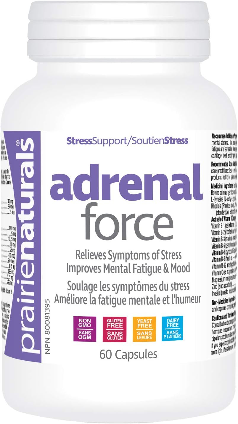 Prairie Naturals AdrenalForce Bovine Adrenal Cortex Gland Capsule