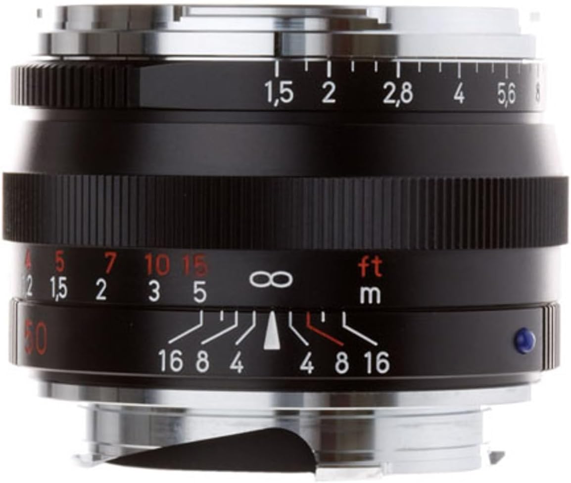 ZEISS Ikon C Sonnar T* ZM 1.5/50 Standard Camera Lens for Leica M-Mount Rangefinder Cameras, Silver