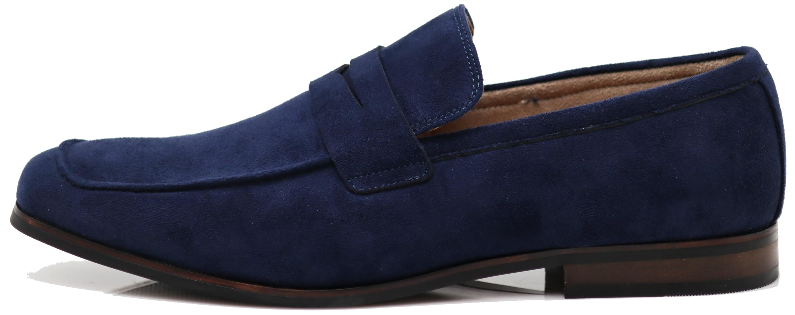 Enzo Romeo MHG Men's Business Casual Formal Vegan Suede Loafers Slip On Driving Dress Shoes - 4