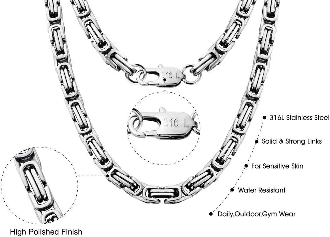 Mens Stainless Steel Silver Gold Jesus Cross Pendant Necklace Chain Bracelet Set Jewelry 45/50/55/60/65/70/75cm - Image 3