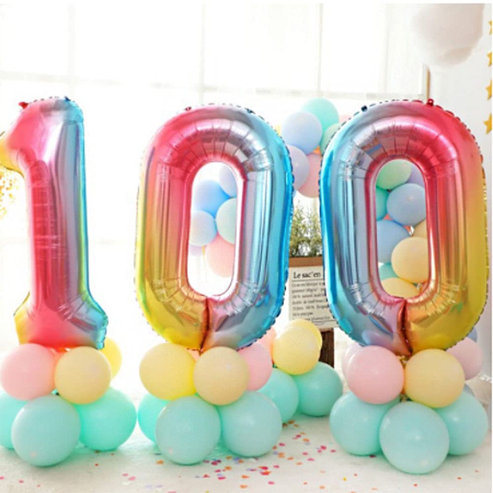 Buy 40 Inch Number Balloons Blue Number 5 Helium Foil Birthday Party...