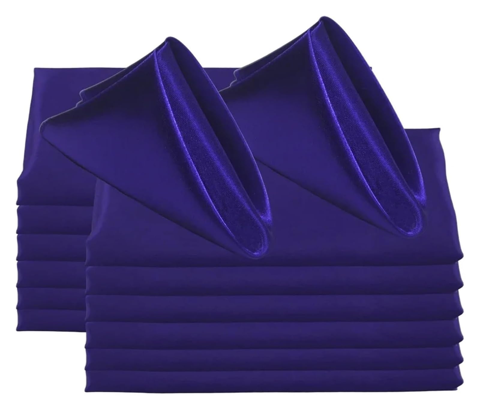 Cotton Table Napkins, 50pc 30x30cm Square Satin Multicolor(Purple)
