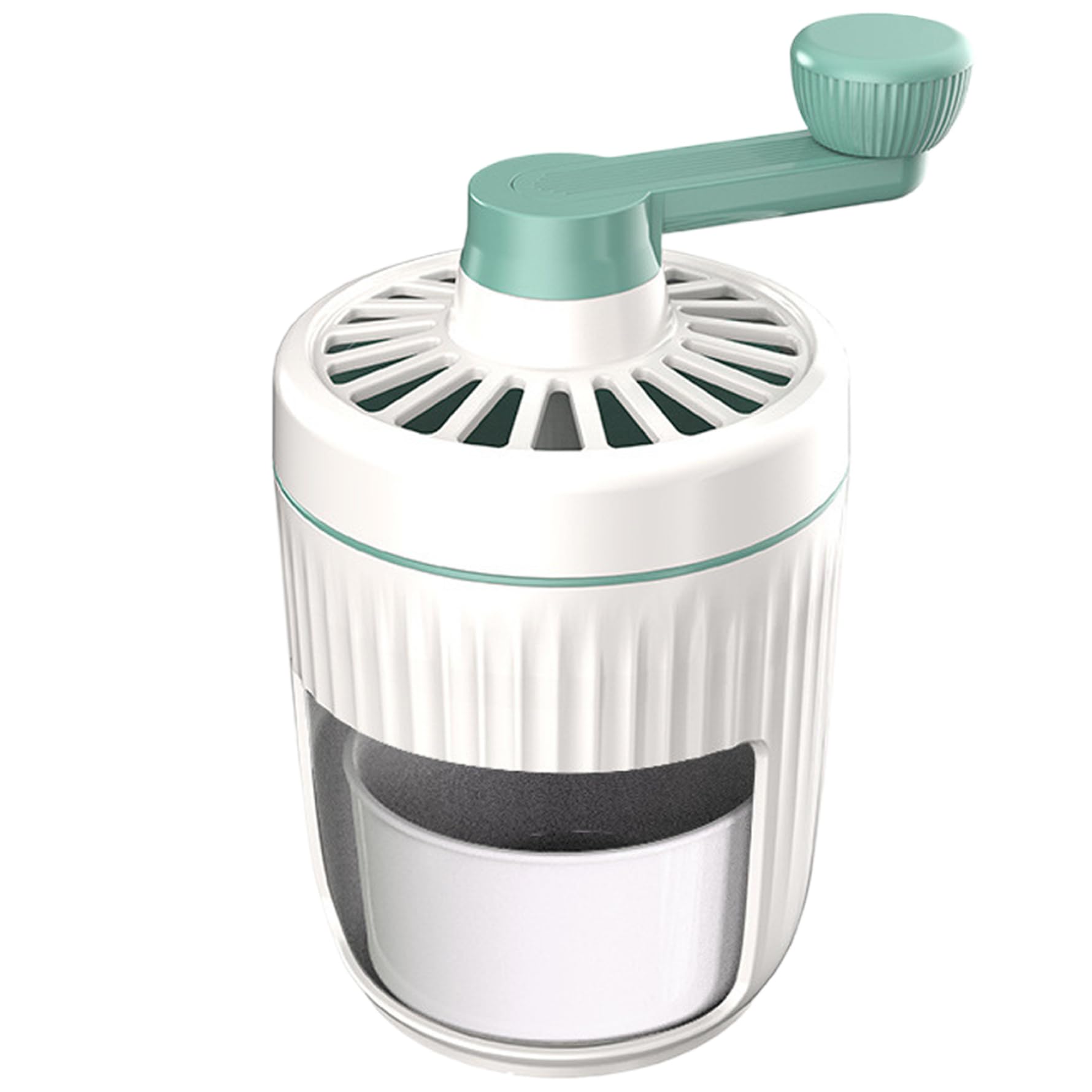 Máquina de Hielo raspado, trituradora de Hielo Manual Máquina de Afeitar de sin BPA, portátil para Hacer triturado Manivela para Hacer Conos de Nieve con Bandeja, Verde