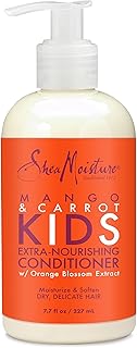 SheaMoisture Kids Conditioner for Kids Hair Mango and Carrot Sulfate Free Conditioner 7.7 oz