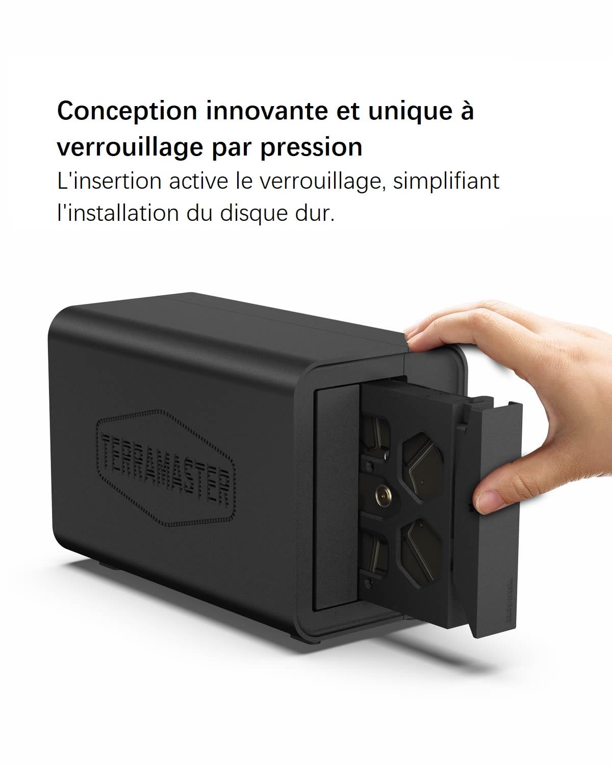 TERRAMASTER F2-212 NAS à 2 Baies - Quad Core Stockage Attaché au Réseau de Cloud Privé Personnel - avec des Solutions de Sauvegarde Riches (sans Disque)