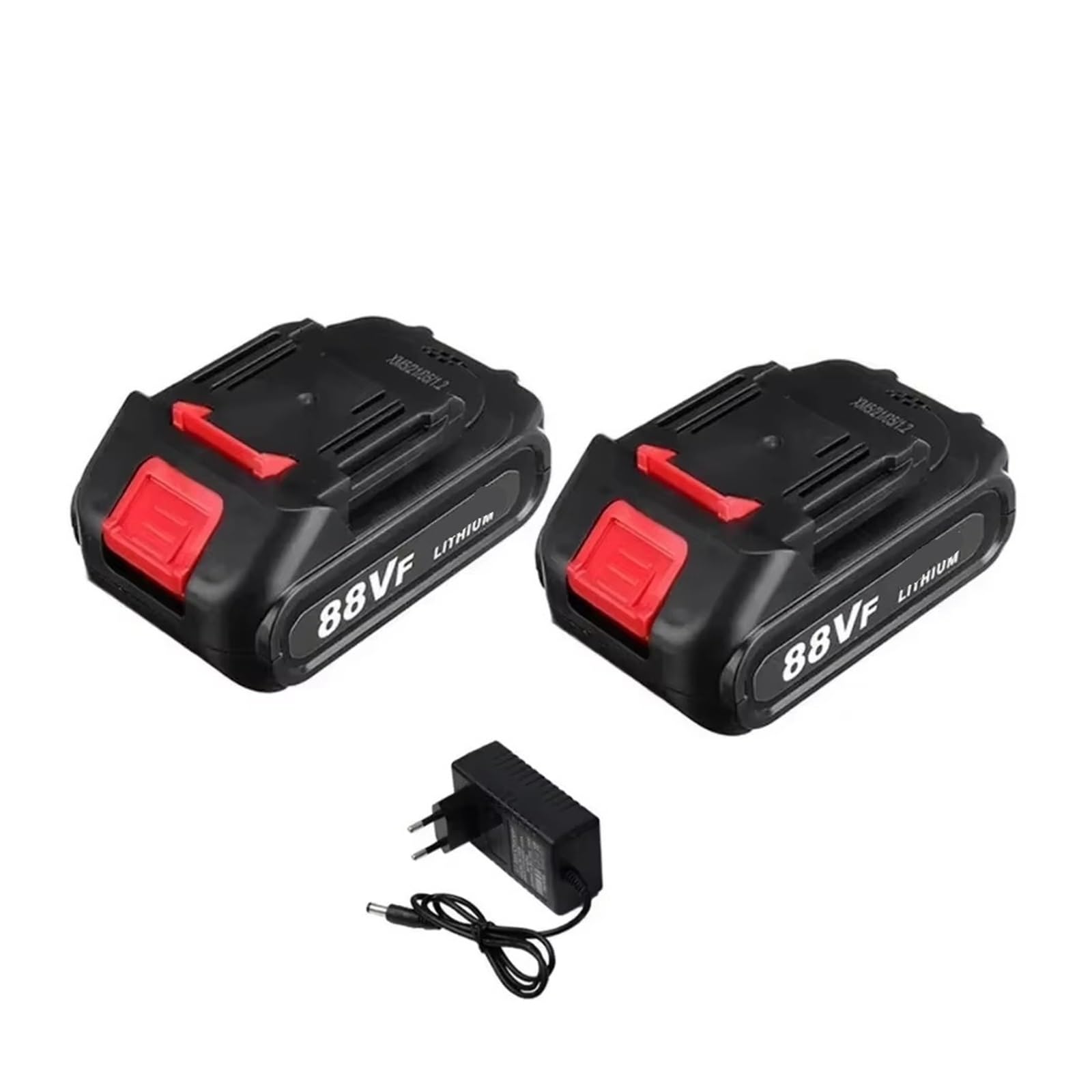 Batteria Ricaricabile For Utensili Elettrici Senza Fili Con Batteria Agli Ioni Di Litio Ad Alta Capacità 88VF, Compatibile Con Makita, Batteria Sostitutiva For Utensili Da 88 V(2 Battery 1 Charger)