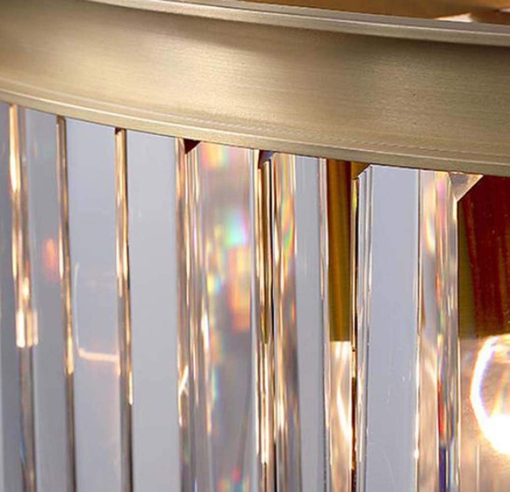 Modern Copper Living Room Chandelier, Modern Crystal Chandelier, Minimalist Bedroom Chandelier, Nordic Crystal Chandelier, Diameter 40Cm, 60Cm (E12) (Size: 40Cm)/60 cm