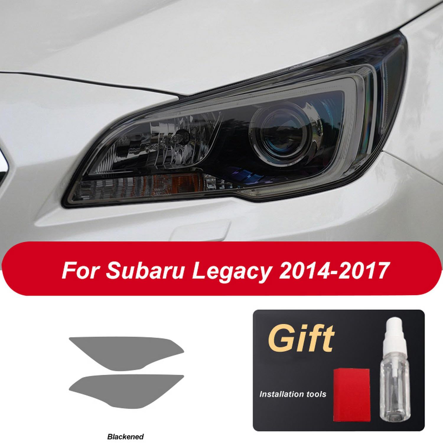 Folia ochronna reflektora samochodowego Renowacja reflektora Przezroczysta naklejka TPU, do akcesoriów Subaru Legacy 2014-2017