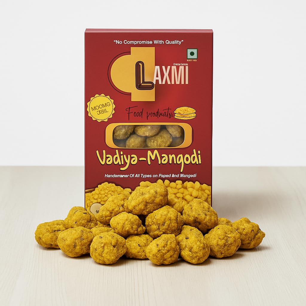 Laxmi Food Products | Moong Dal Badiya Mangodi 200g | Protein-Rich, Crunchy & Tasty Traditional Rajasthani Badiya | Nutritious & Delicious (pack of 1)-image-23