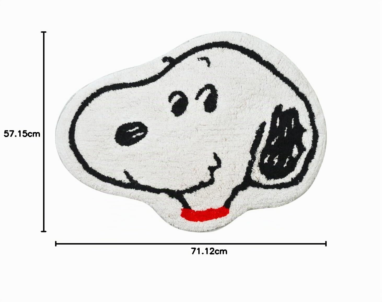 Franco Collectibles Peanuts Snoopy Badezimmerteppich, 100% Baumwolle, rutschfest, offizielles Lizenzprodukt
