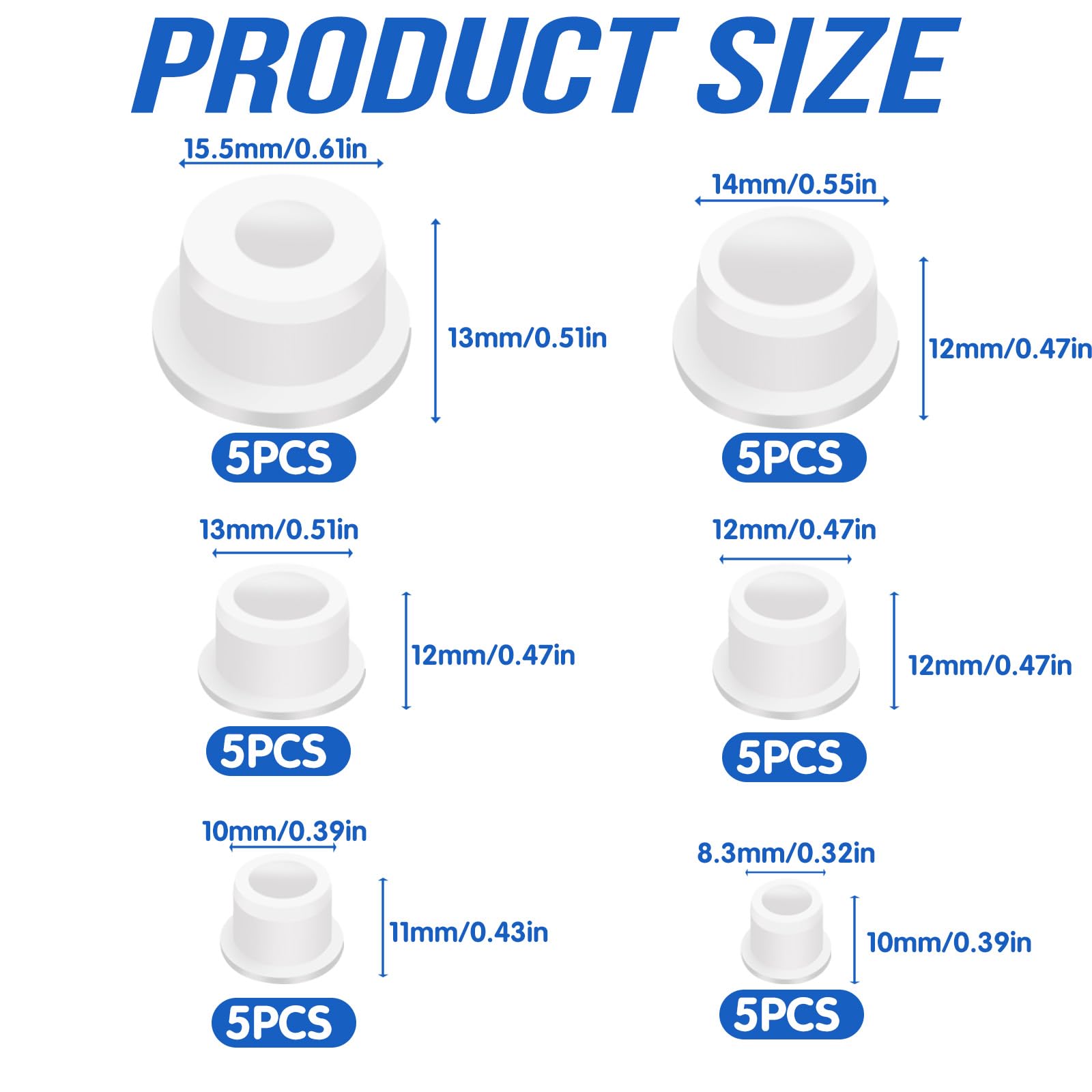 Silicone Salt & Pepper Stoppers - 30 Pack -2 Silicone Salt & Pepper Stoppers - 30 Pack -2