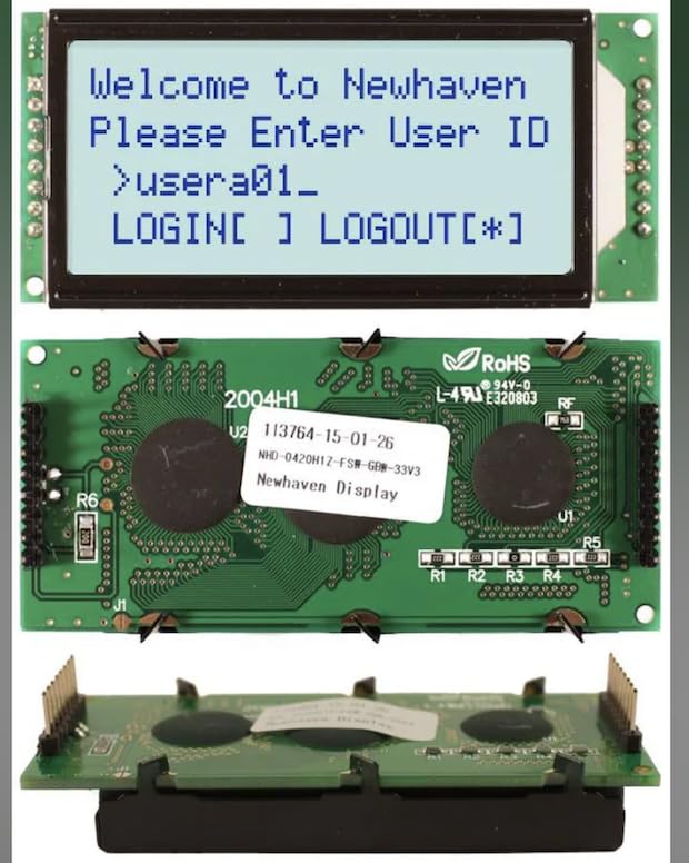 NHD-0420H1Z-FSW-GBW-33V3, LCD Character Display Modules & Accessories STN-Gray Transfl 79.0 x 36.0