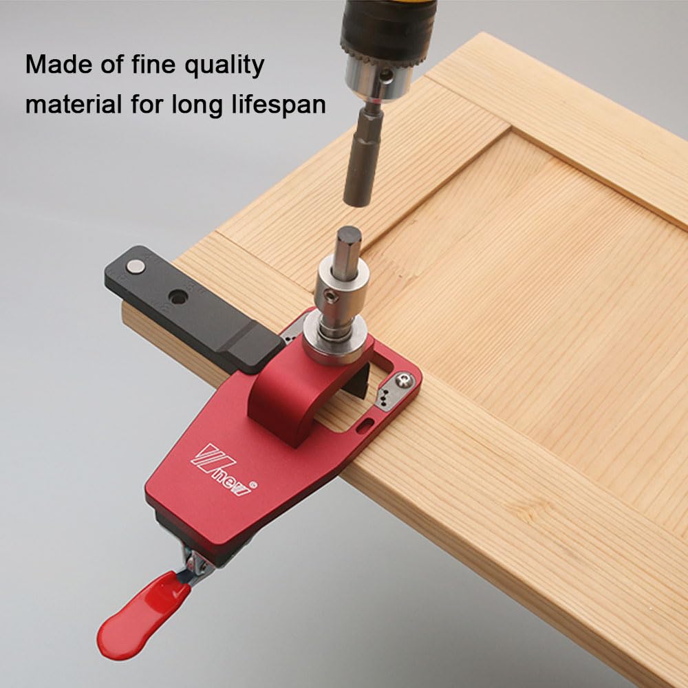 Irfora Utensile per trapano a cerniera da 35 mm, perforatore a cerniera, lavorazione del legno, guida per foratura, localizzatore con dispositivo, apertura a foro in metallo
