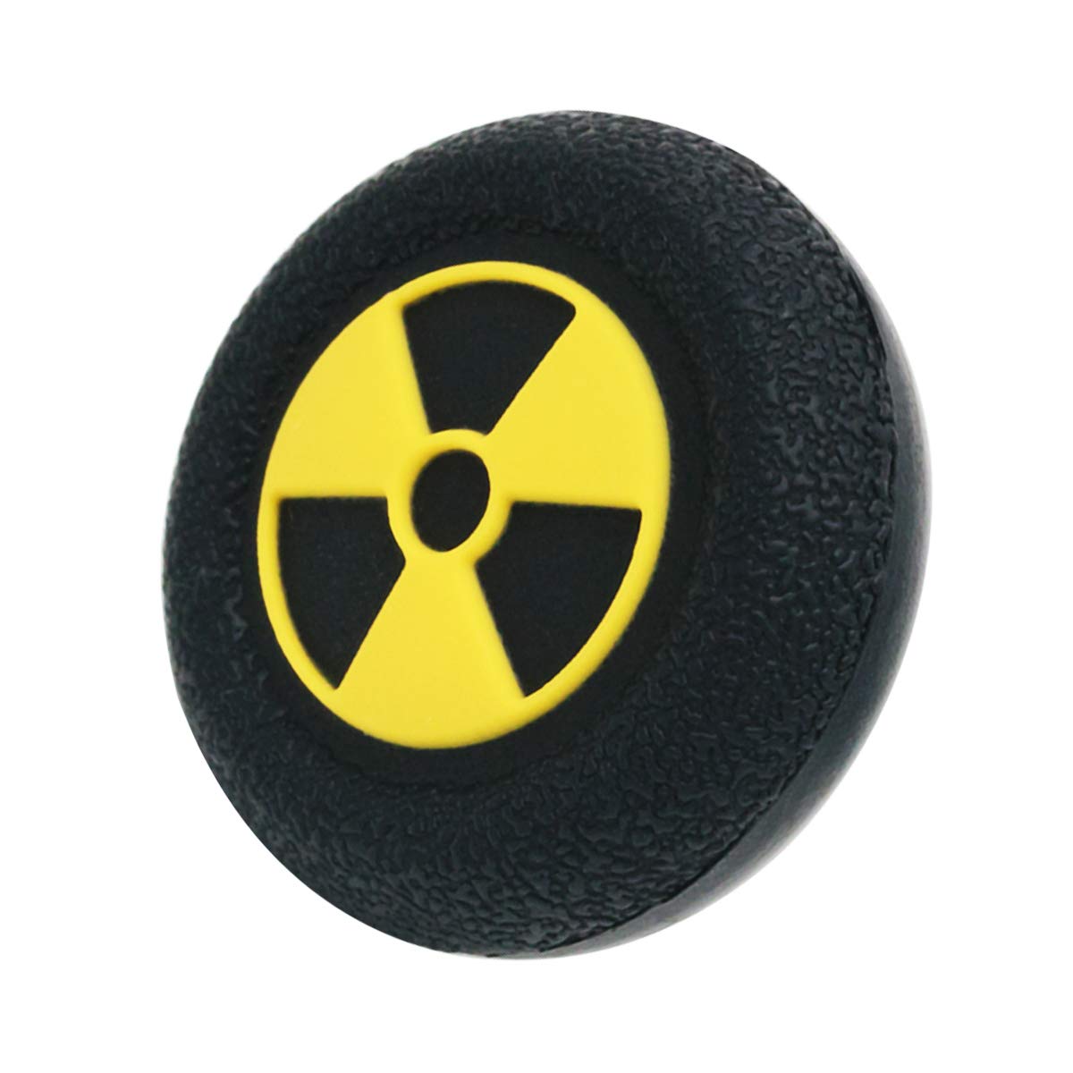 Playrealm Soft Rubber Silicone 3D Texture Thumb Grip Cover x 4 for PS5, PS4, Xbox Series X/S, Xbox One, Switch PRO Controller(Radiation Black Yellow Pack)