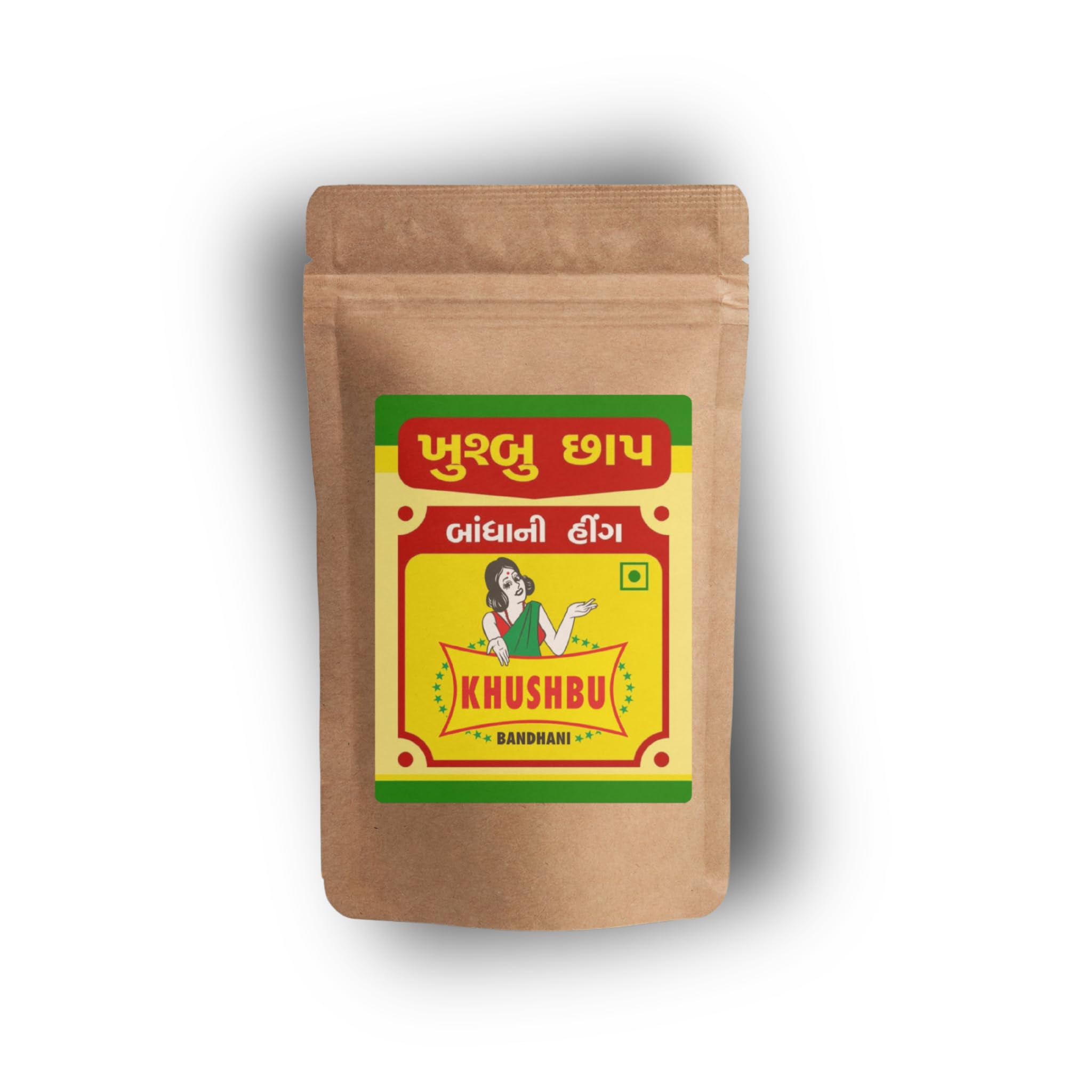 Khushbu 1kg Bandhani Pure Natural Hing Compounded Asafoetida Spice Mild Heeng Powder (Pack of 2 x 500gm)