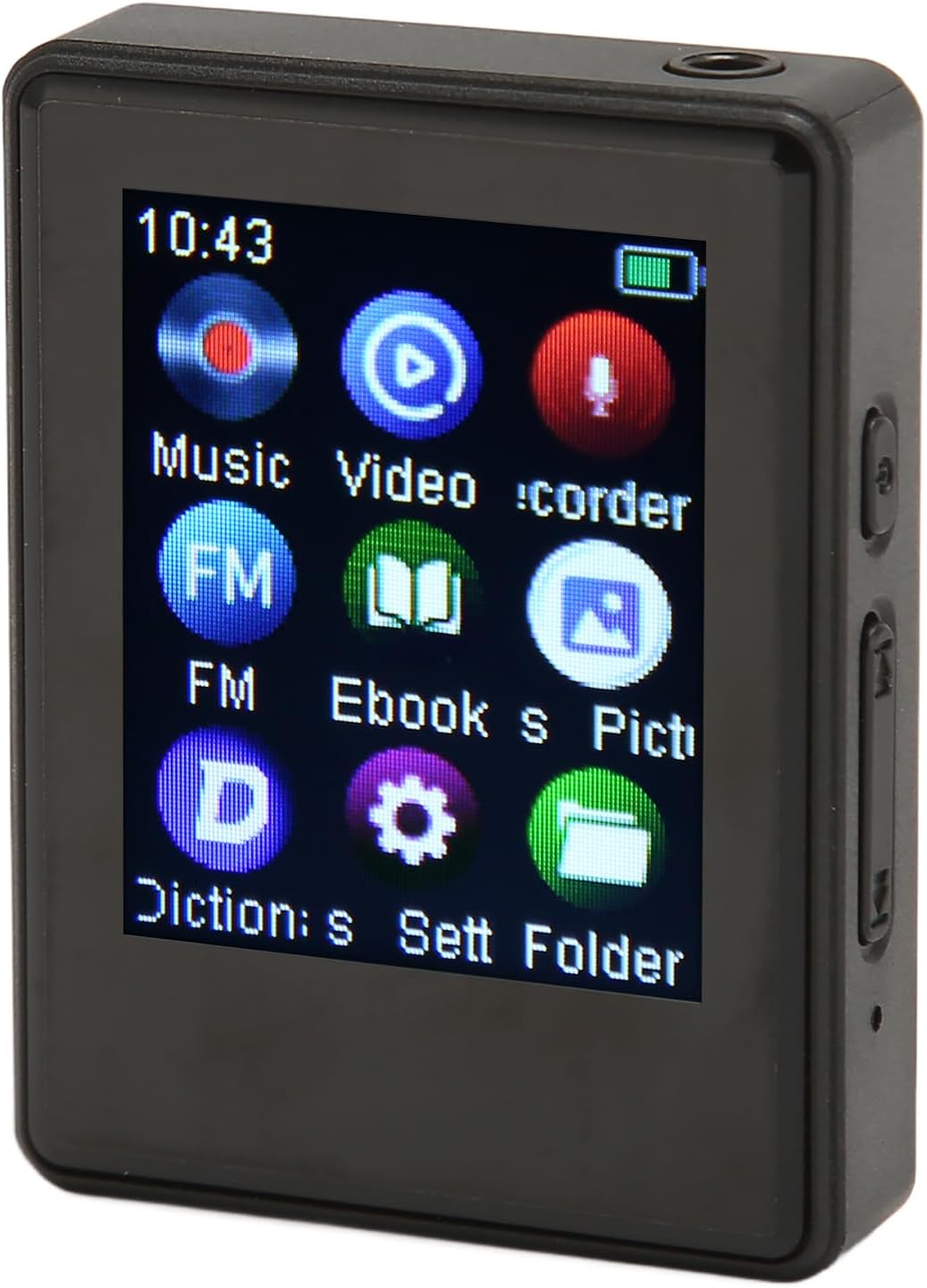 PenRux HiFi Stereo Sound MP3 Player with5.0, Music Player, Built in Speaker, FM Radio, Electric Book, Alarm Clock, Digital Voice Recorder, Portable Design