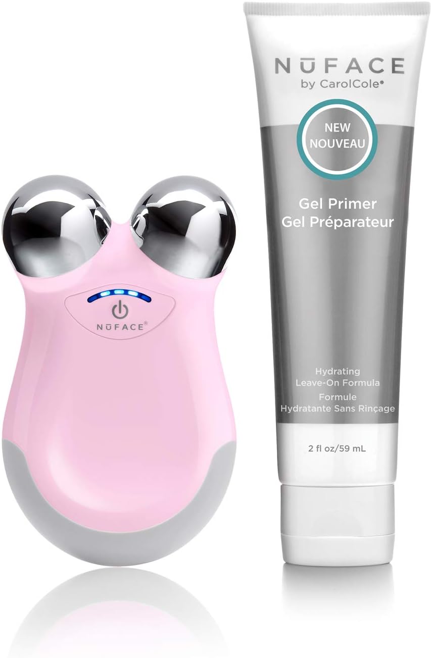 NuFACE Refreshed Mini Facial Toning Device, Petal Pink