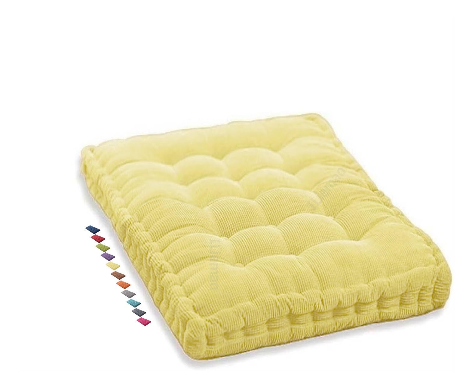 1 Seater 2 Seater Porch Swing Cushion Bench Cushion Outdoor Indoor 120cm 150cm 3 Seater 100cm 140cm 240cm Garden Cushions 50x50 Reversible Chair Pad 40x40 Cushion for Office Chair Garden Bench(Yellow