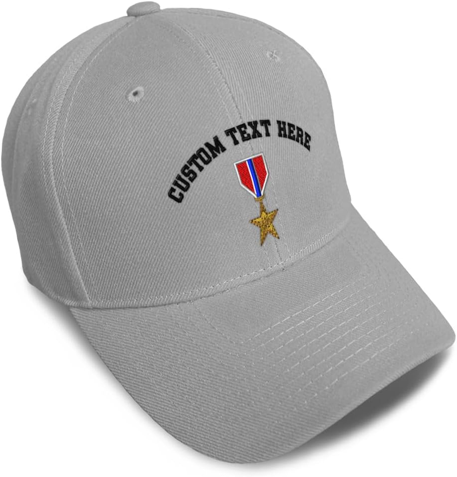 Speedy Pros Baseball Caps for Men & Women Embroidered Military Army Bronze Star Embroidery Ladies & Men Baseball Hats