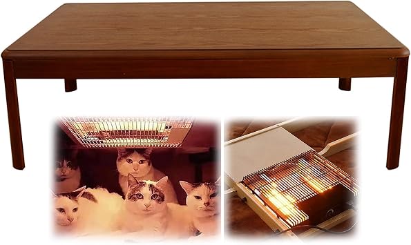 Japanese Kotatsu Heating Table with Thick Electric Heater,Winter Stove Table Set,Wooden Chabudai Furniture,Tatami Table Foot Warmer,Household Coffee Tables,House Bay Window Low Work Desk  Color Wal