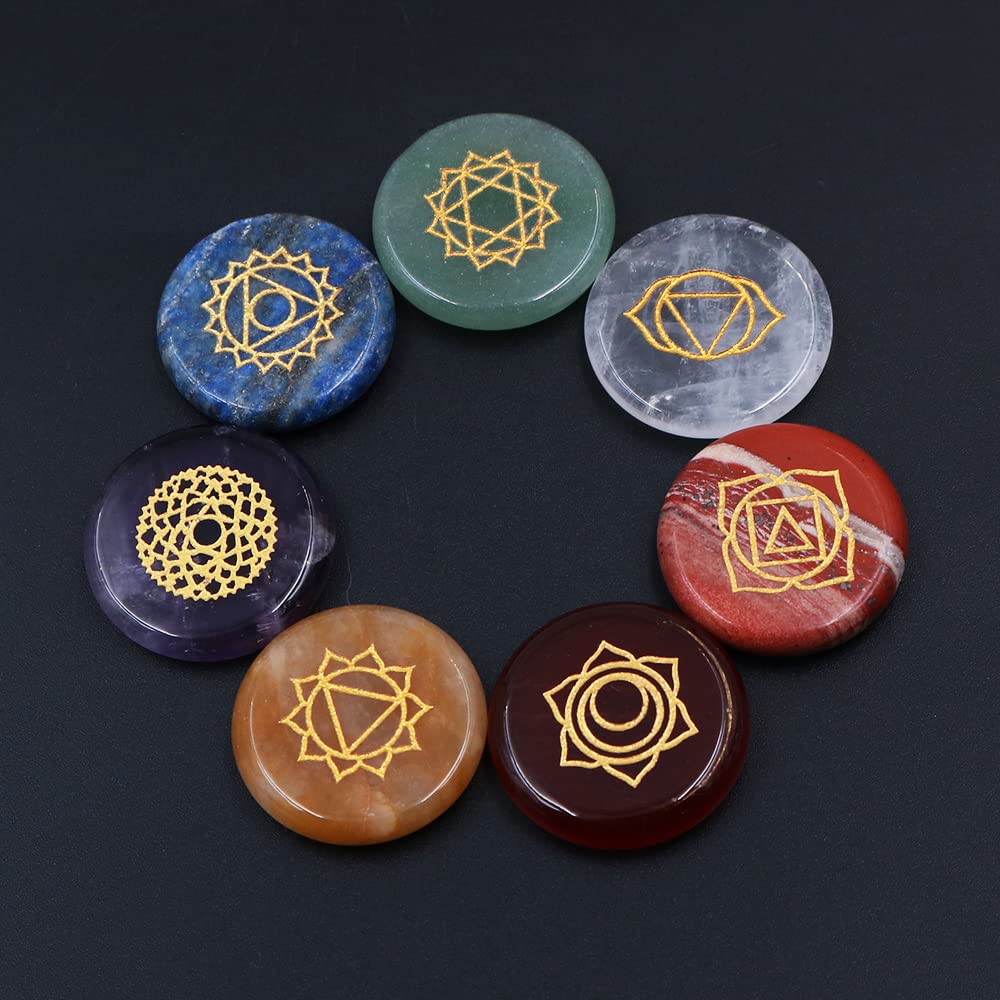 7 SZTUK Naturalne Kryształy Uzdrawiające Kamienie Do Pieczy Chakra-Kryształy Zestaw Kryształowych Prezentów dla Rodziny i Przyjaciół