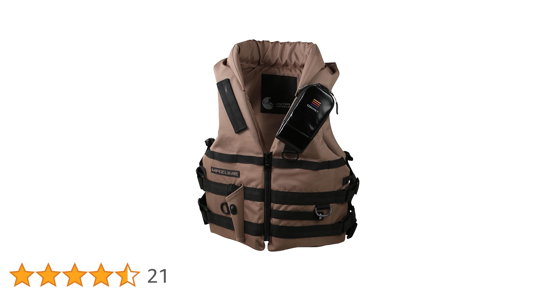 Amazon | mazume コンタクトライフジャケット MZLJ-772 タン | マズメ